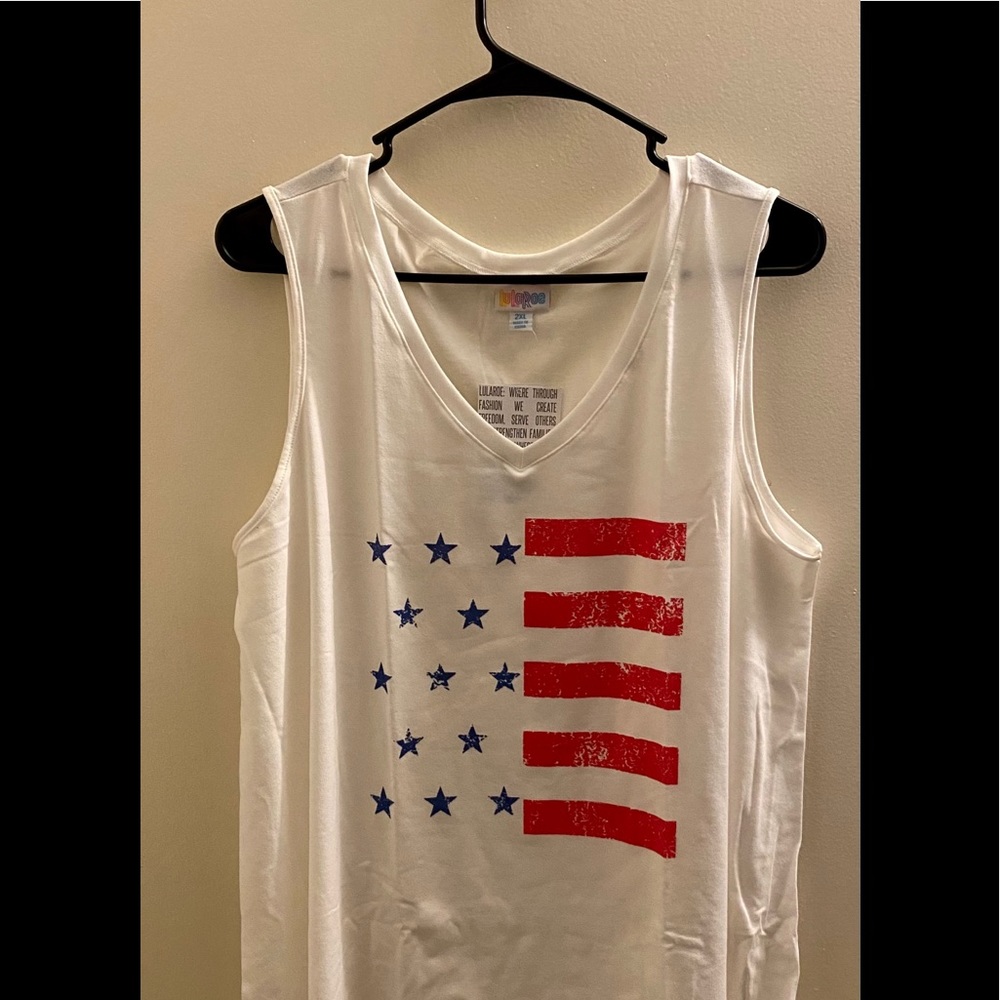 Lularoe 2XL Kristina Americana Tank Top NWT